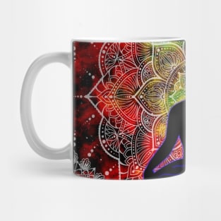 Tibetan Chakras, nebula mandala Mug